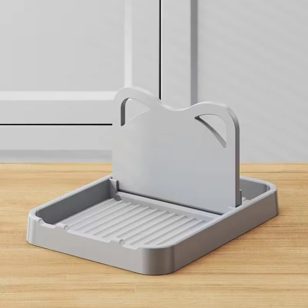 Estante de Cucharas para Encimera de Cocina - Estante para Tapas de Olla y Cucharas - Pequeñas Herramientas Multiusos para Mantener la Encimera Limpia - Estante de Silicona