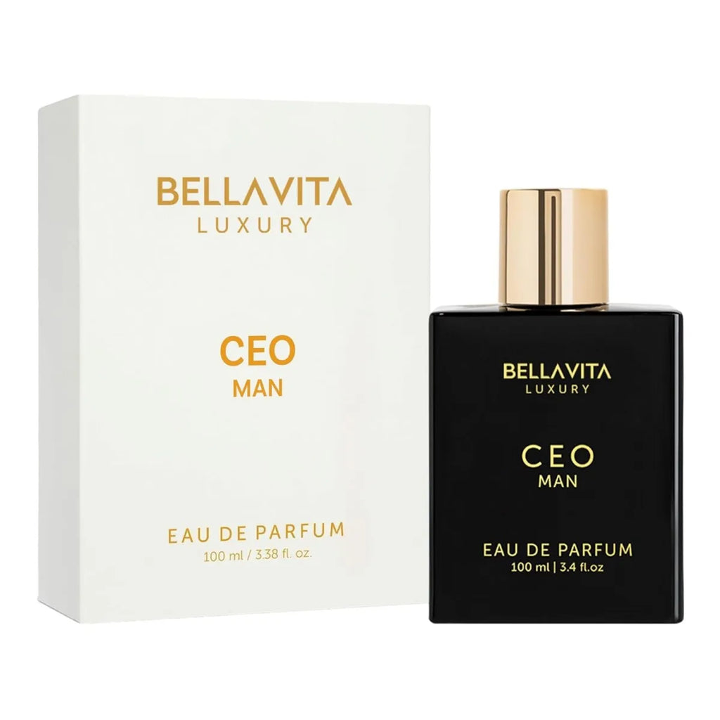 Bella Vita Luxury CEO Man Eau de Parfum 100ml/3.38fl.oz | Citrus Lavender Pepper Vetiver Tonka Musk Woody Aromatic Men Perfume
