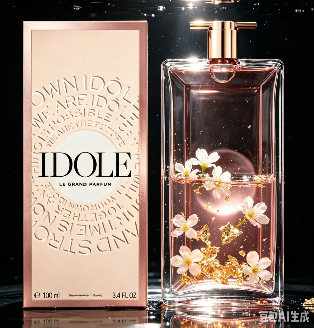 Idole Eau de Parfum for Women 100ml 3.4 FL.OZ Long Lasting Soft Floral Rose Musk Feminine Fragrance Elegant All Day Wear for Office Date Women's Perfume with Gift Box