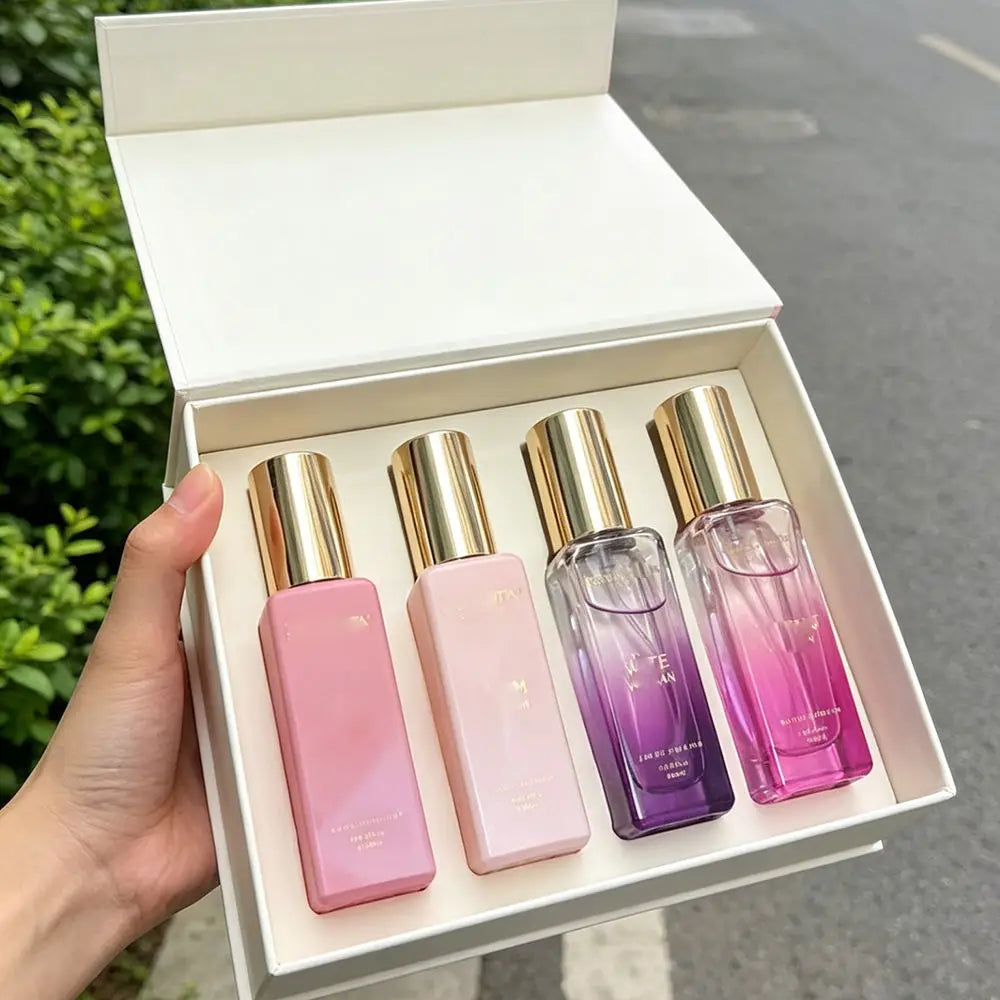 Bellavita Luxury Women's Perfume Gift Set with Rose, Senorita, Date, and Glam | 80ml | Perfume for Women | Pink Pepper, Yuzu and Floral Peach | Long Lasting Fragrance | Mother's Day Present