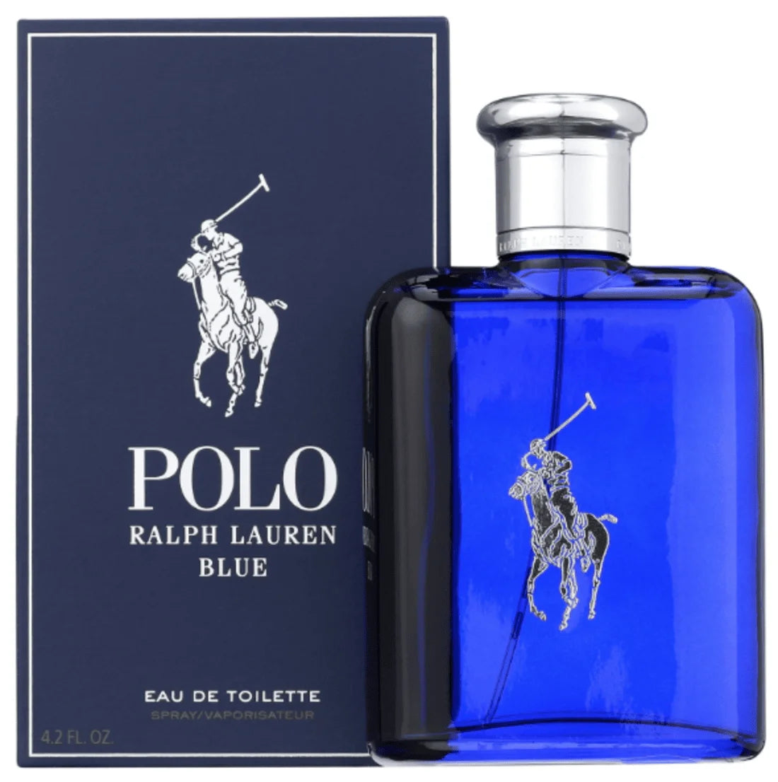 Ralph Lauren Polo Blue Eau de Toilette Spray for Men 4.2 oz - Fragrance for Men's Perfume Category