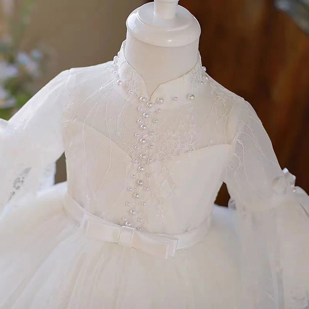 Dreamy Vow J417 Enchanting Pink Baby Girl Dress Sleeveless Tulle Rhinestone Embellished Floral Detail Short Party Ball Gown
