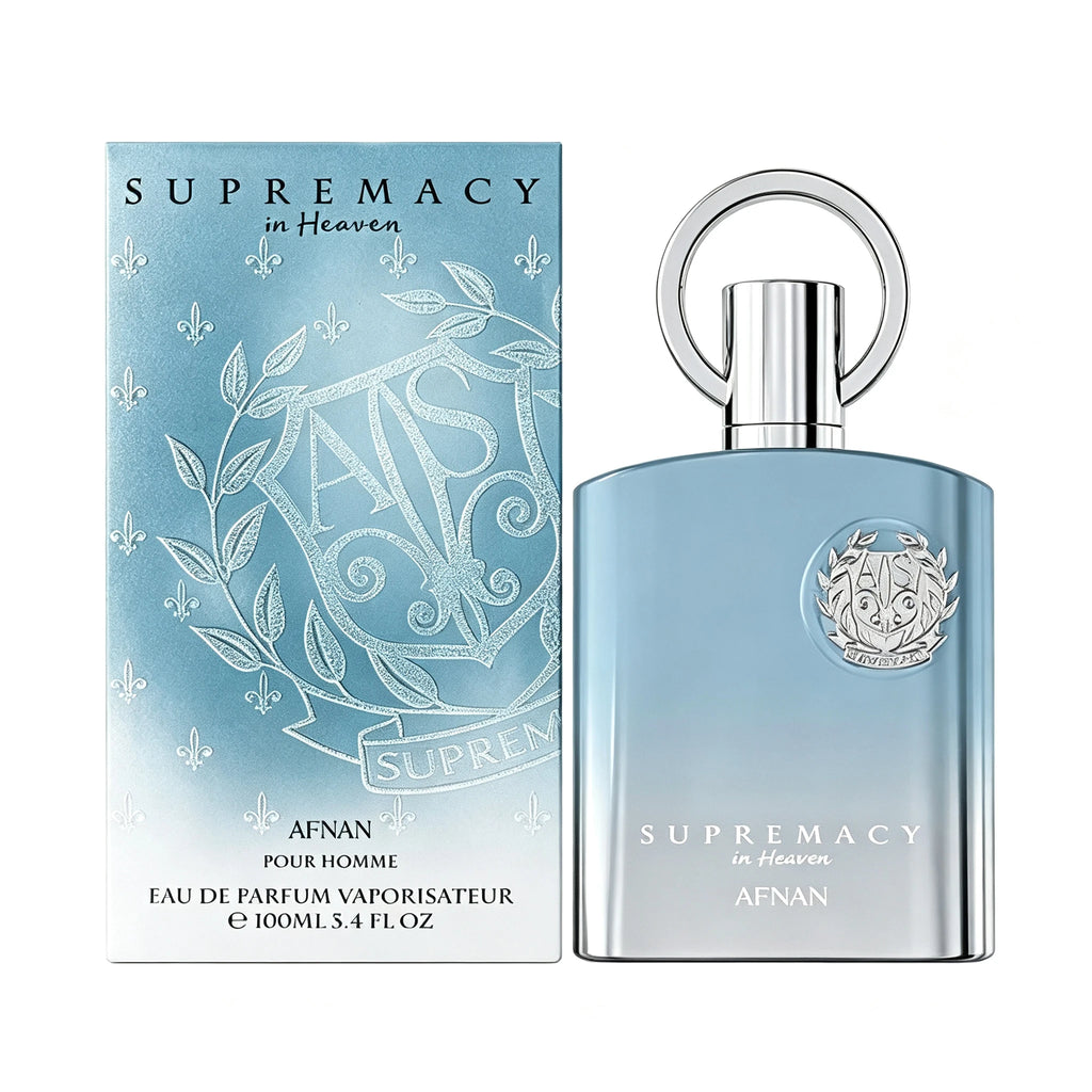 AFNAN Supremacy In Heaven Eau de Parfum 100ml Fresh Aquatic Woody Scent Long Lasting Arabian Men Perfume Luxury Fragrance Gift For Him