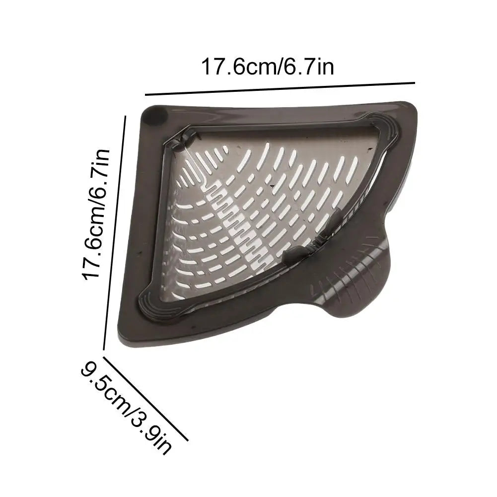 Estante filtrador de fregadero de cocina, cesta de drenaje magnética triangular, recogedor de basura colgante, colador de residuos de alimentos, herramienta para escurrir frutas y verduras.