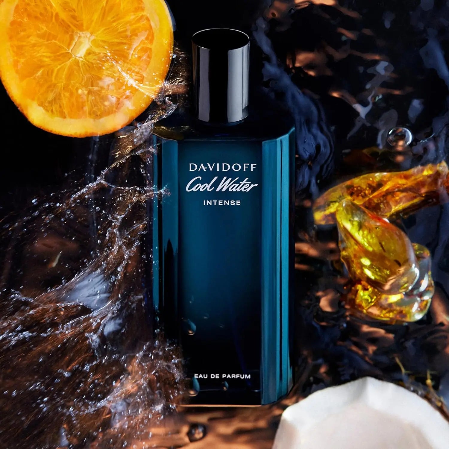 Davidoff Cool Water Eau de Parfum Intense – Ambery Men's Cologne – With Notes of Green Mandarin, Coconut Water & Amber – Long Lasting Fragrance - 4.2 Oz