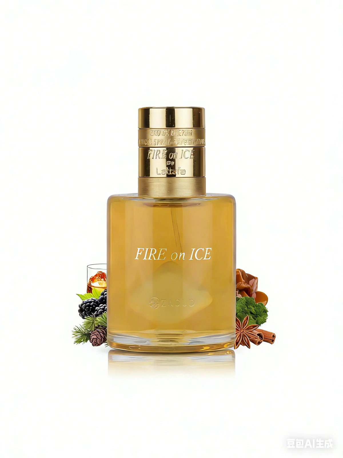 Lattafa Fire on Ice – Fruity, Spicy, Woody, Ambery – Eau De Parfum Spray Long-Lasting Fragrance for Unisex, 3.71 Ounce / 110 ml