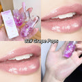Hydrating Lip Plumping Gloss Oil - Moisturizing Serum for Smooth Fine Lines, Lustrous Liquid Lip Enhancer