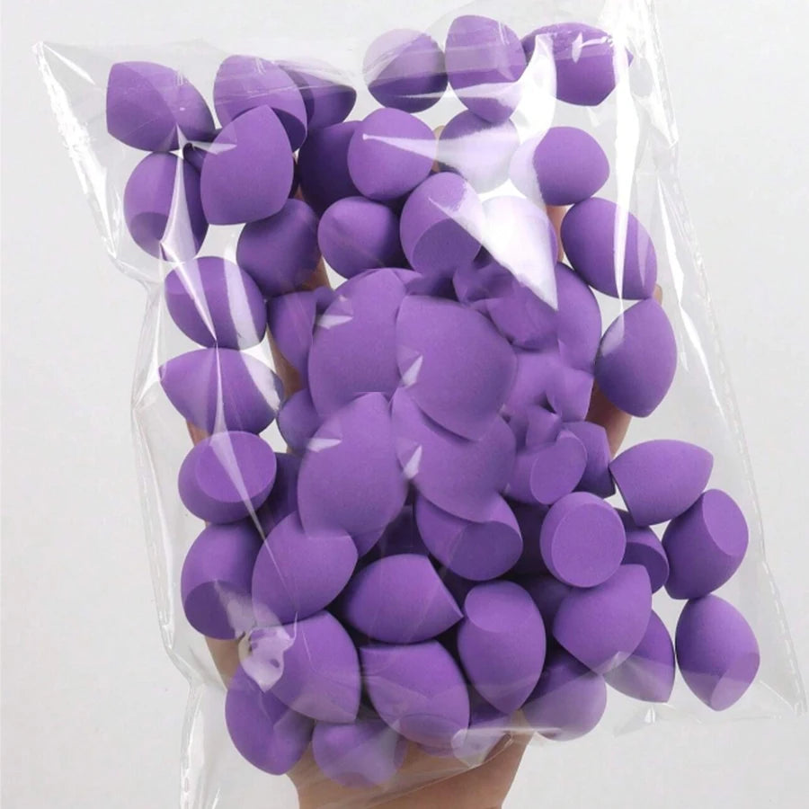20Pcs Mini Finger Puff Beauty Cosmetic Foundation Cosmetic Sponge Makeup Blender Suitable For Cream & Powder Concealer