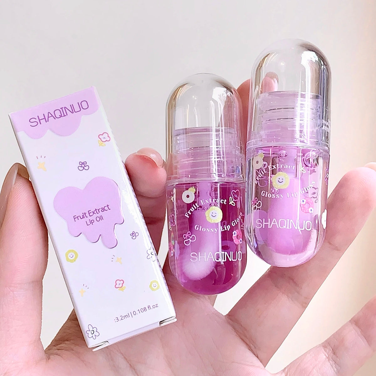 Hydrating Lip Plumping Gloss Oil - Moisturizing Serum for Smooth Fine Lines, Lustrous Liquid Lip Enhancer