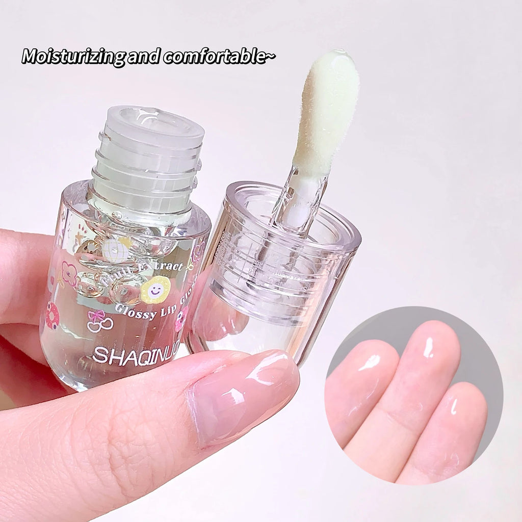 Hydrating Lip Plumping Gloss Oil - Moisturizing Serum for Smooth Fine Lines, Lustrous Liquid Lip Enhancer