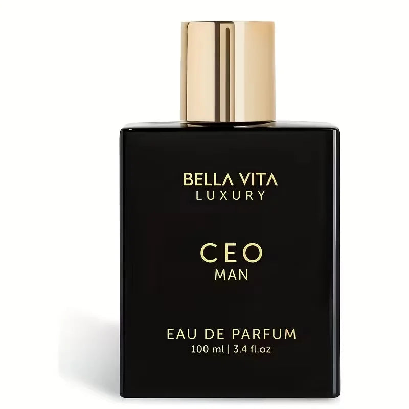 Bella Vita Luxury CEO Man Eau de Parfum 100ml/3.38fl.oz | Citrus Lavender Pepper Vetiver Tonka Musk Woody Aromatic Men Perfume