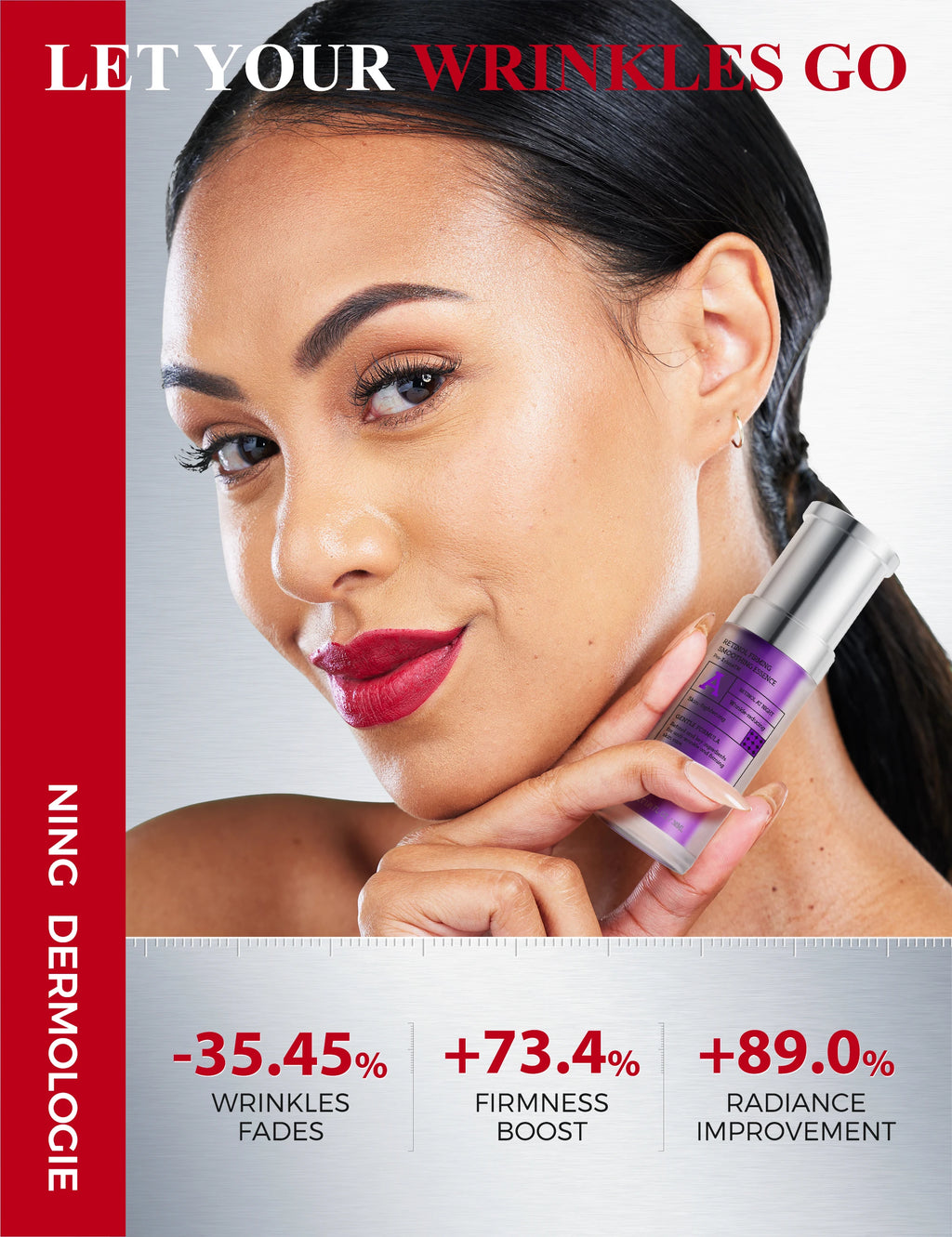 Ning Dermologie Retinol Serum for Face - 300PPM Retinol & Peptides