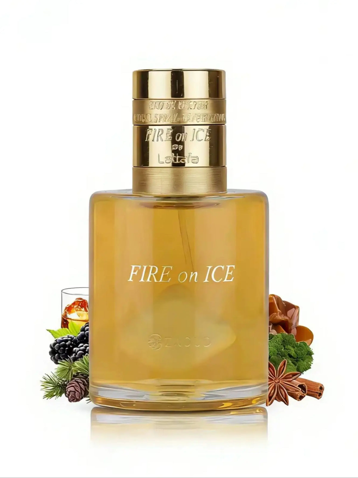 Lattafa Fire on Ice – Fruity, Spicy, Woody, Ambery – Eau De Parfum Spray Long-Lasting Fragrance for Unisex, 3.71 Ounce / 110 ml