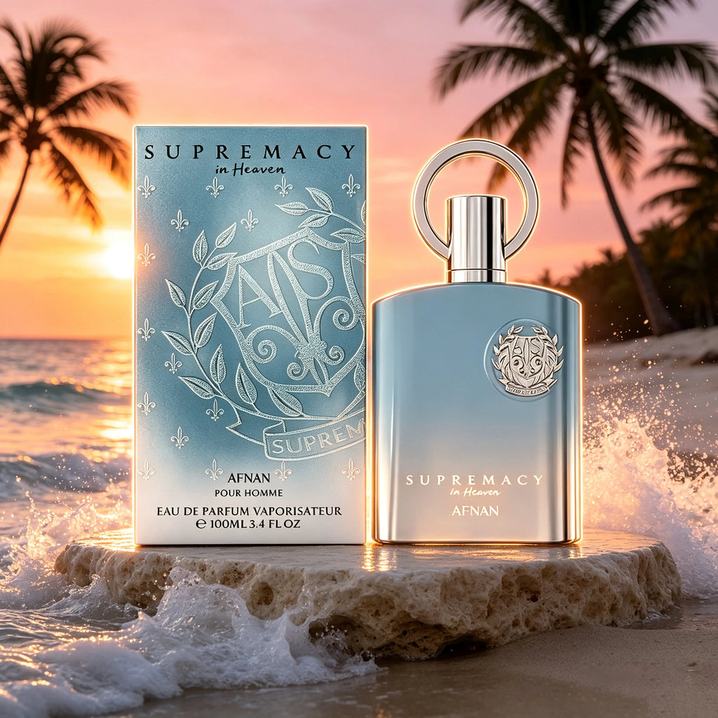 AFNAN Supremacy In Heaven Eau de Parfum 100ml Fresh Aquatic Woody Scent Long Lasting Arabian Men Perfume Luxury Fragrance Gift For Him