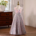 Dreamy Vow D076 Luxury Sleeveless Tulle Flower Girl Dress With Diamond Decoration For Special Occasions Wedding Birthday Party