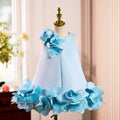 Dreamy Vow J073 Elegant White Dubai Girl Dress Pink Eid al-Fitr Baby Children Clothes for Wedding Birthday Holiday Party 2025