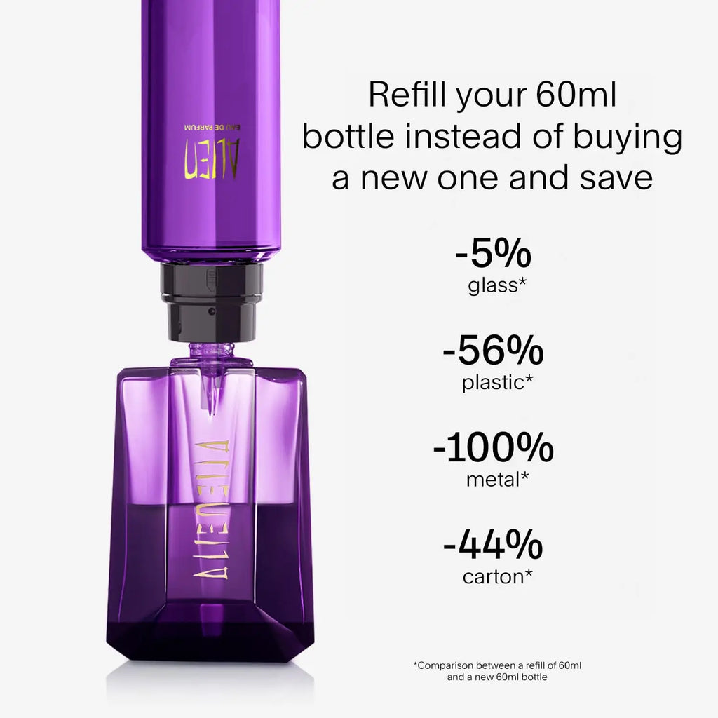 Mugler Alien Eau de Parfum 100ml / 3.4 fl oz Oriental Woody White Floral Amber Powdery Ladies Perfume Daily Dating Party Birthday Holiday Gift