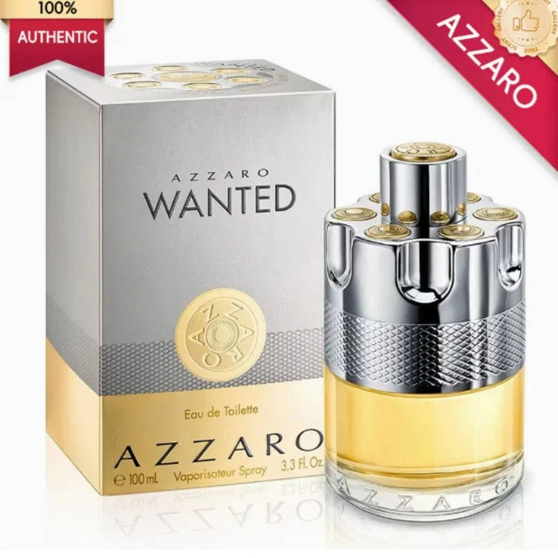 Azzaro Wanted Eau de Toilette Spray - Unisex Woody Fragrance 3.4oz