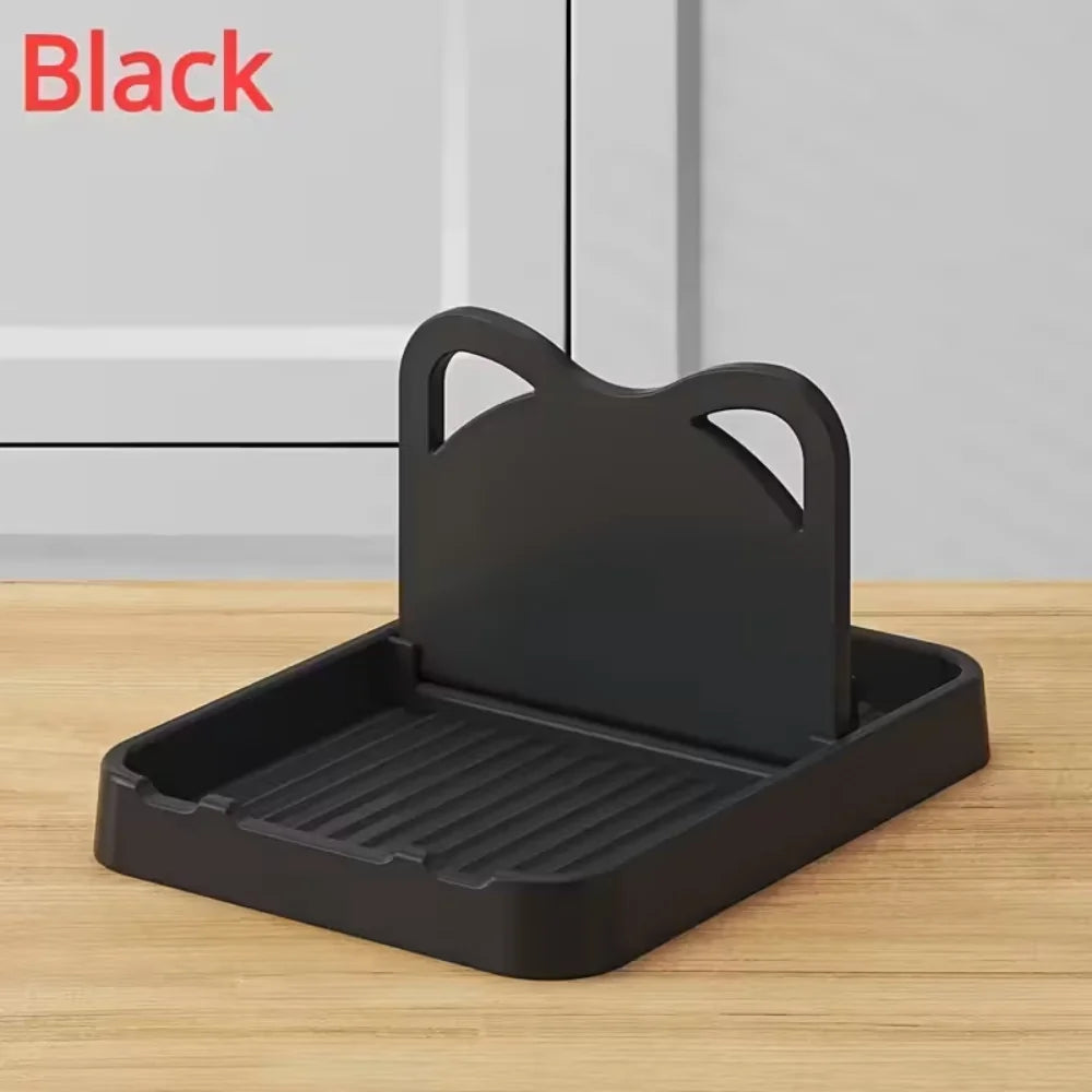 Estante de Cucharas para Encimera de Cocina - Estante para Tapas de Olla y Cucharas - Pequeñas Herramientas Multiusos para Mantener la Encimera Limpia - Estante de Silicona