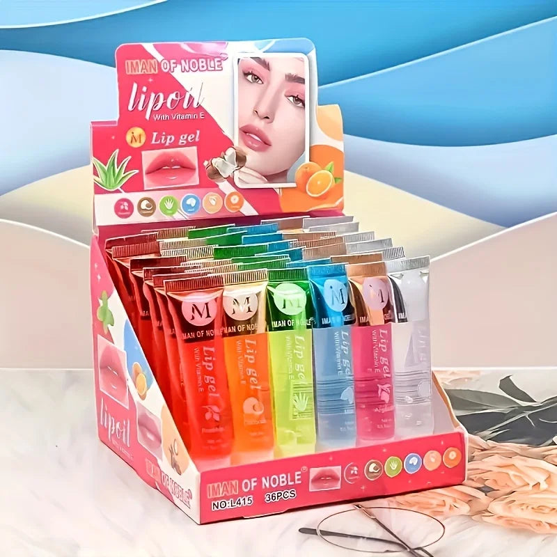 Moisturizing Lip Gloss Set - 6-Piece Plumping Lip Oil Collection