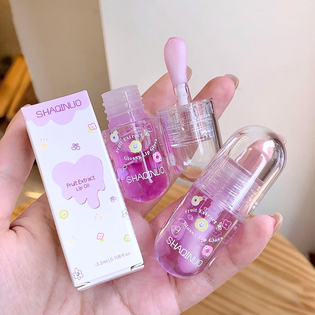 Hydrating Lip Plumping Gloss Oil - Moisturizing Serum for Smooth Fine Lines, Lustrous Liquid Lip Enhancer