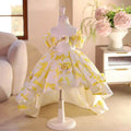 Dreamy Vow J703 Adorable Off-Shoulder 3D-Flower Baby Girl Dress With Tailing Princess Ball Gown for Kids Wedding Holiday Party