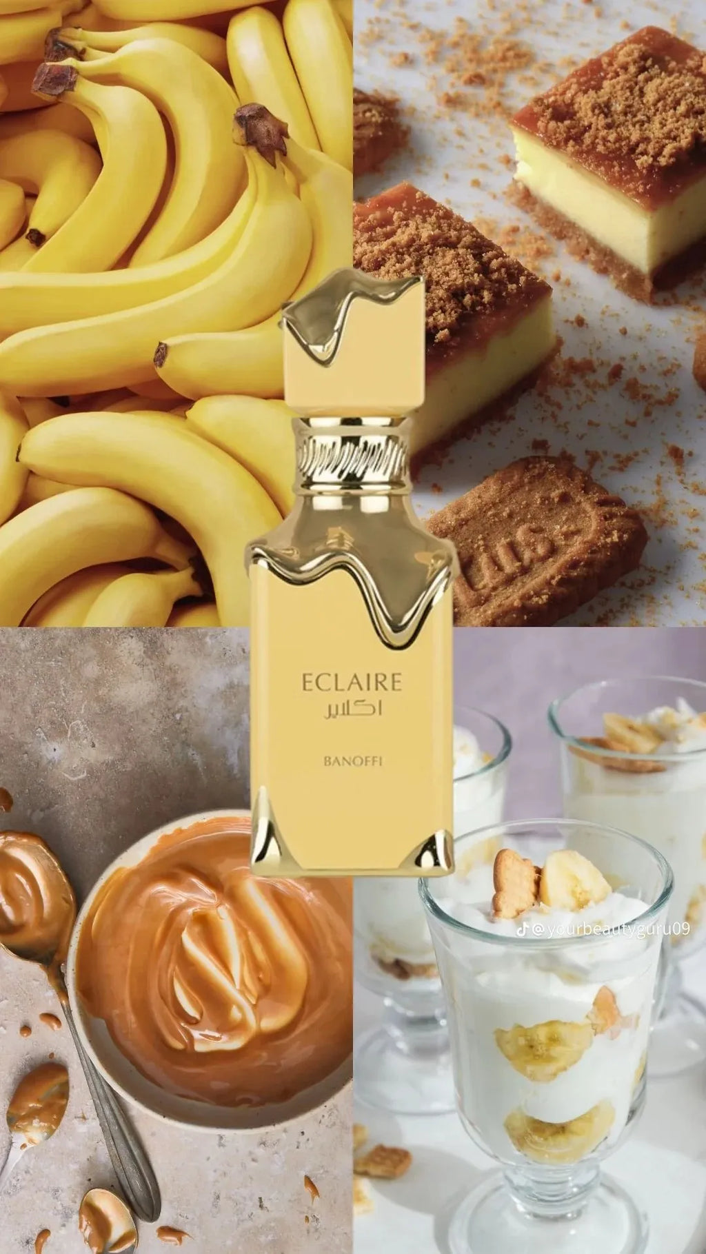 Lattafa Eclaire Banoffi – Gourmand, Sweet, Fruity, Musky – Eau De Parfum Spray Long-Lasting Fragrance for Women, 3.4 Ounce / 100 ml