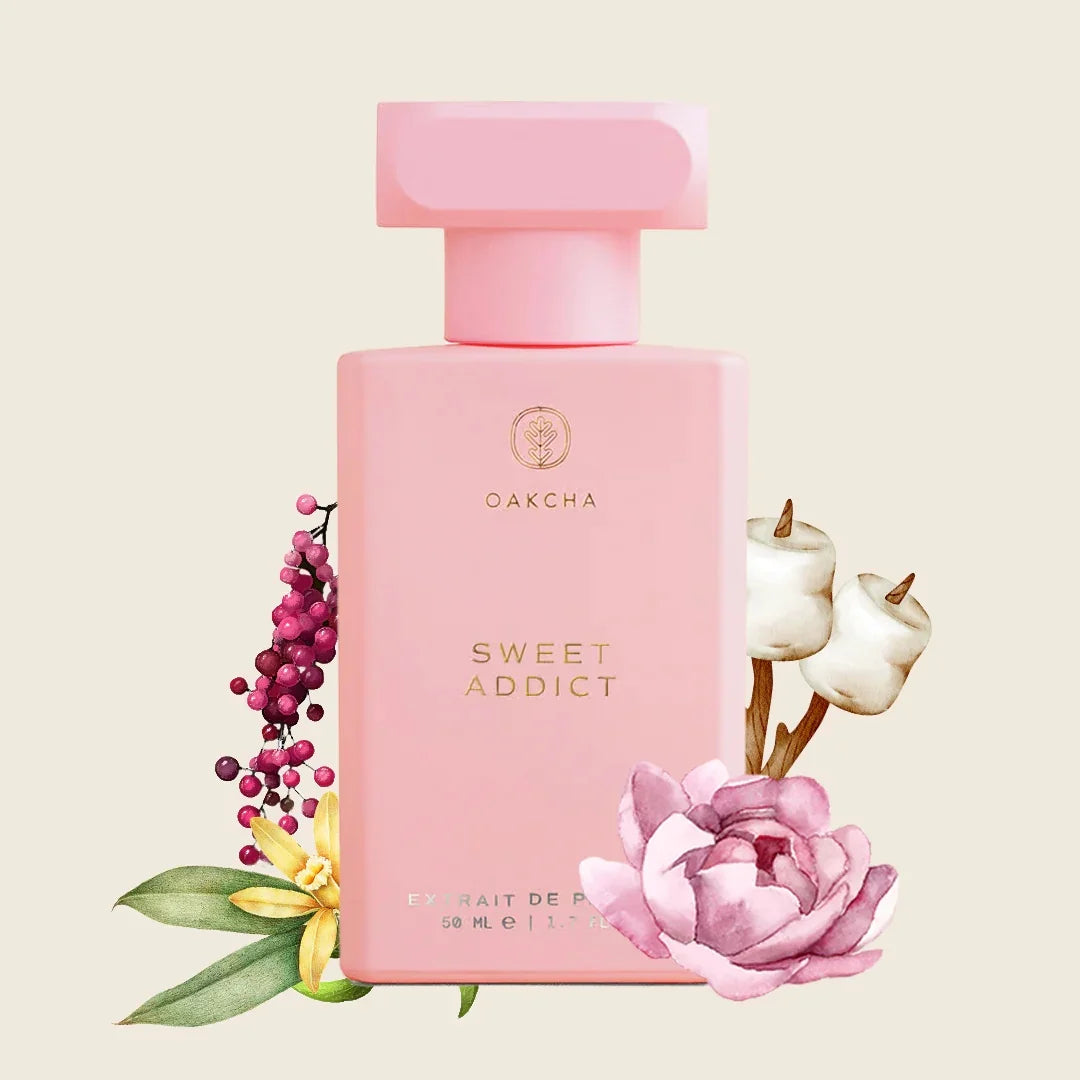 OAKCHA Sweet Addict Perfume for Women and Men, Juicy Watermelon Fruity Scent, Fresh Sweet Summer Fragrance, Long Lasting Extrait de Parfum