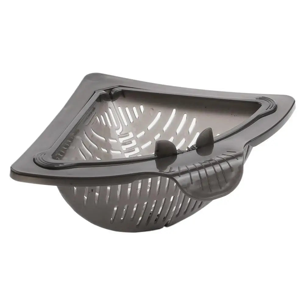 Estante filtrador de fregadero de cocina, cesta de drenaje magnética triangular, recogedor de basura colgante, colador de residuos de alimentos, herramienta para escurrir frutas y verduras.