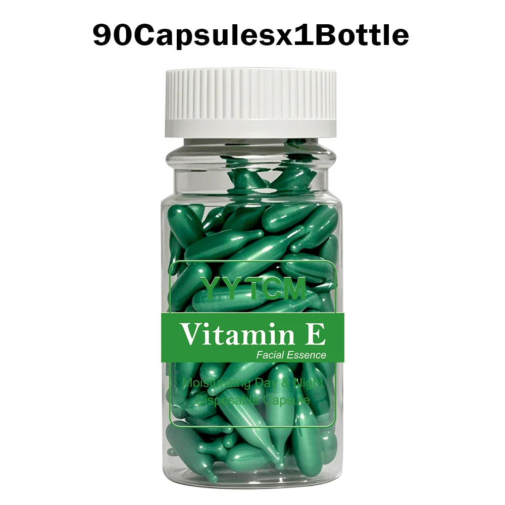 Yytcm Vitamin E Face Serum Capsules, Hydrating Moisturizing - 90 Count