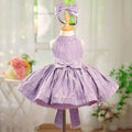 Dreamy Vow J310 Elegant O-Neck Sleeveless Light Lilac Flower Girl Dress With Bow for Kids Holiday Birthday Party Short Ball Gown