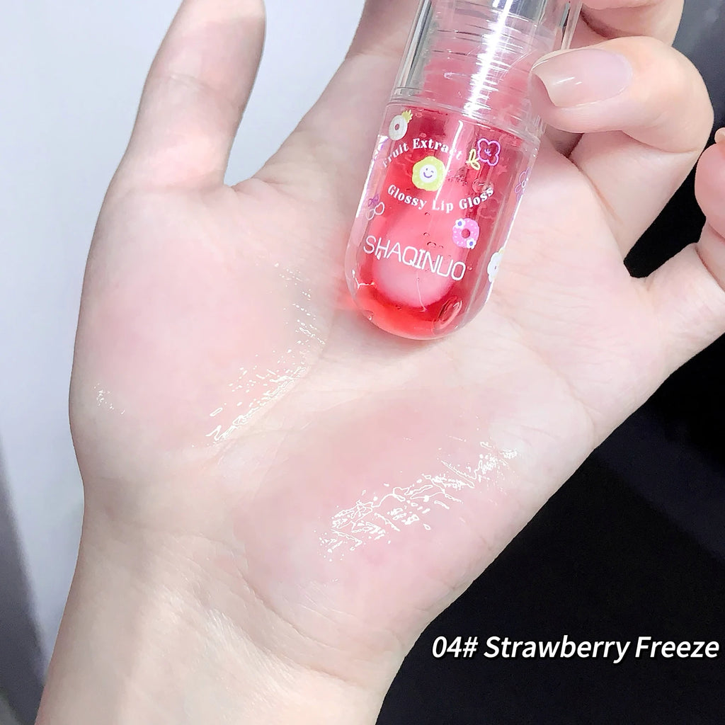 Hydrating Lip Plumping Gloss Oil - Moisturizing Serum for Smooth Fine Lines, Lustrous Liquid Lip Enhancer