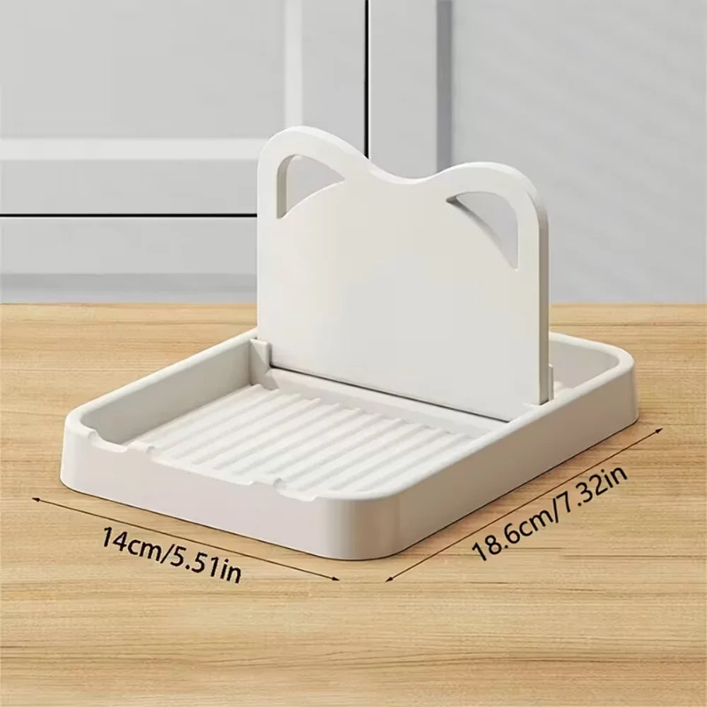 Estante de Cucharas para Encimera de Cocina - Estante para Tapas de Olla y Cucharas - Pequeñas Herramientas Multiusos para Mantener la Encimera Limpia - Estante de Silicona