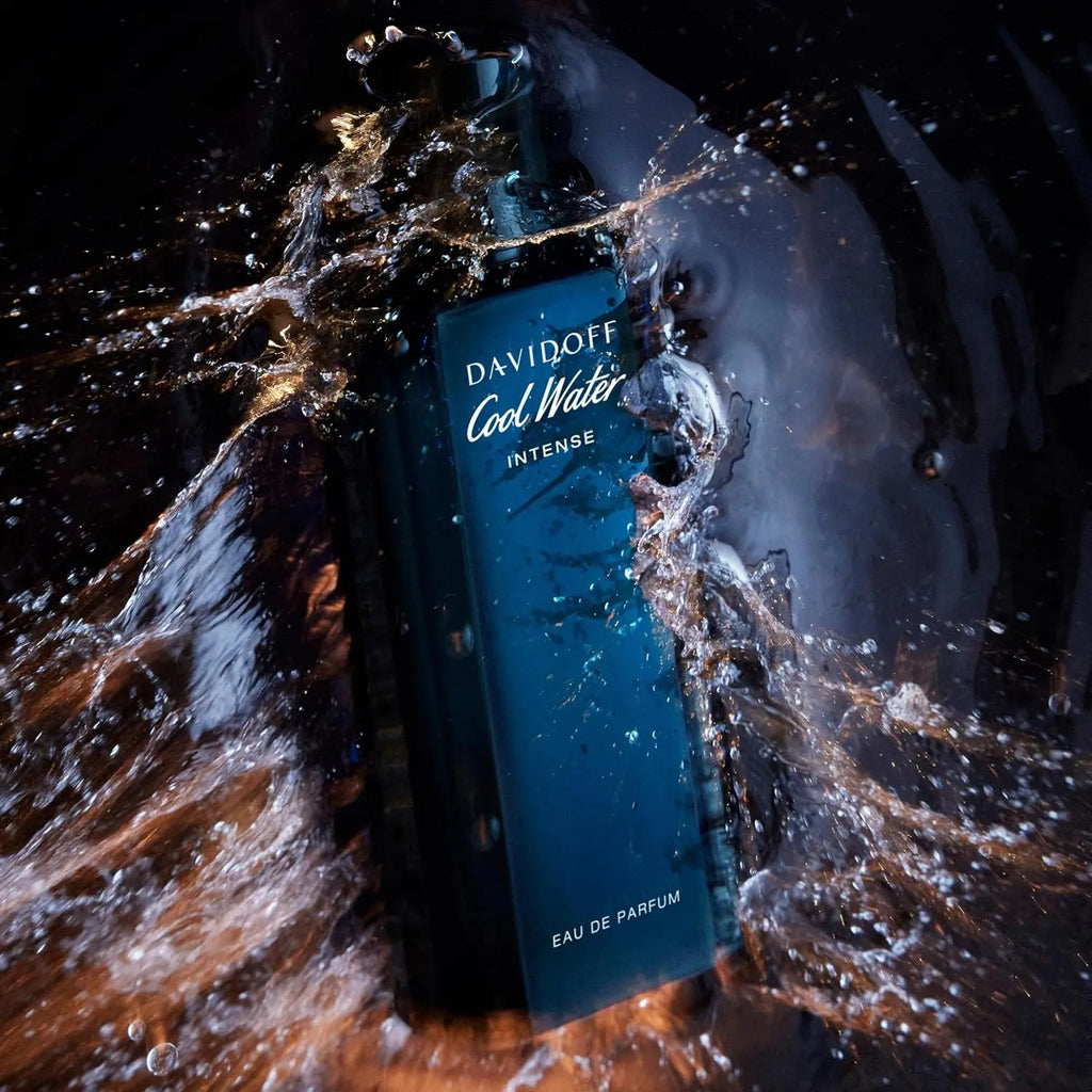 Davidoff Cool Water Eau de Parfum Intense – Ambery Men's Cologne – With Notes of Green Mandarin, Coconut Water & Amber – Long Lasting Fragrance - 4.2 Oz