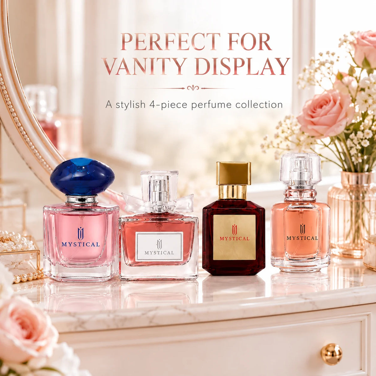 4-Piece Floral Eau De Parfum Fragrance Set - 120ml