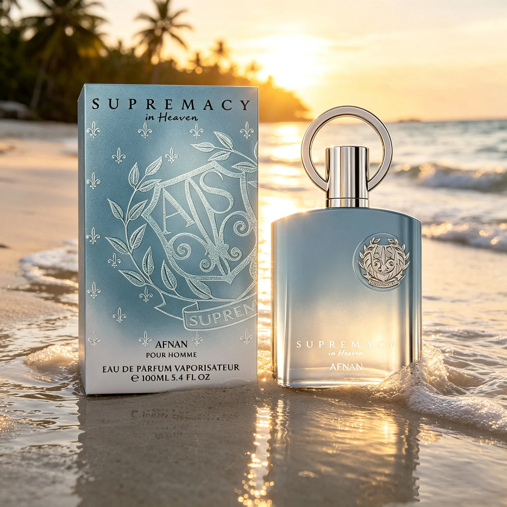 AFNAN Supremacy In Heaven Eau de Parfum 100ml Fresh Aquatic Woody Scent Long Lasting Arabian Men Perfume Luxury Fragrance Gift For Him