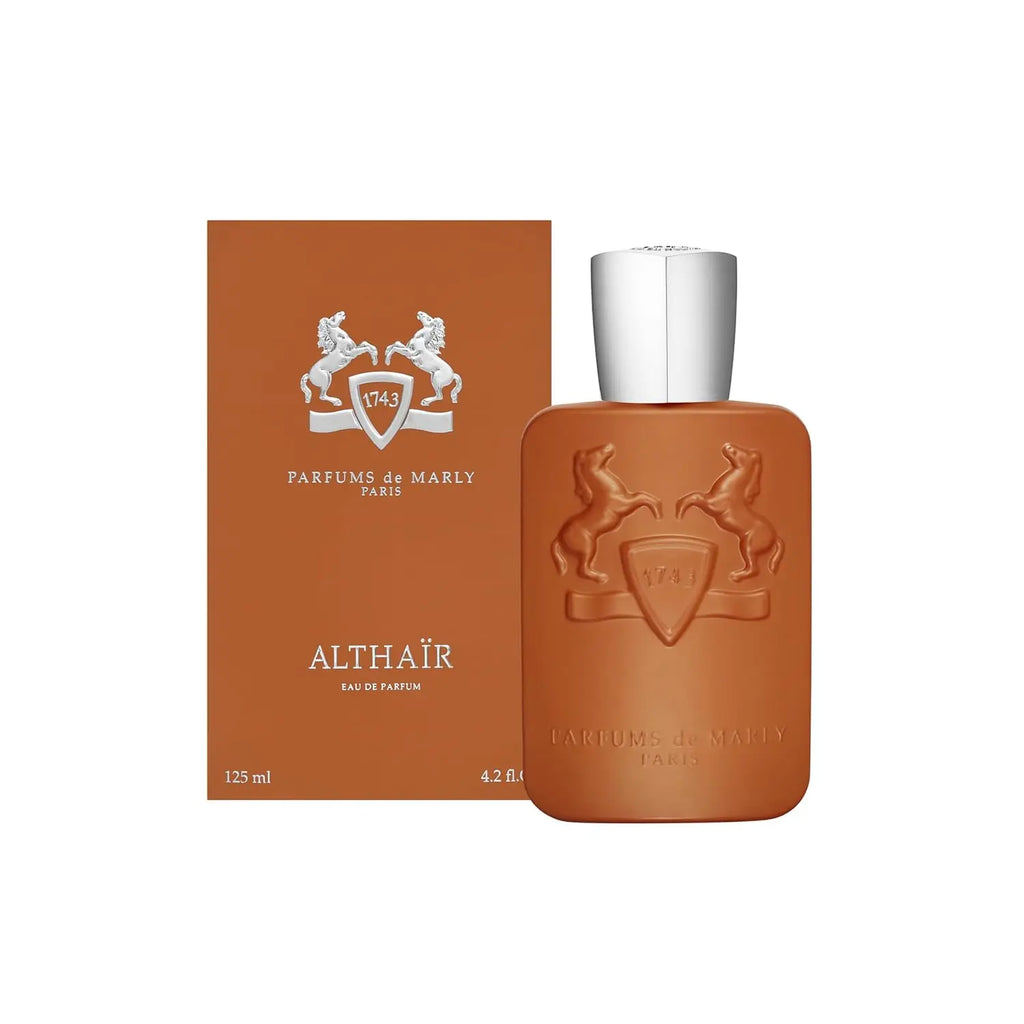 Parfums de Marly Althaïr Eau de Parfum Spray for Men – Warm Oriental Vanilla & Spicy Amber Scent, Cinnamon, Tonka Bean & Vanilla, Long-Lasting Luxury Fragrance, Perfect Gift, 4.2 fl oz / 125 ml