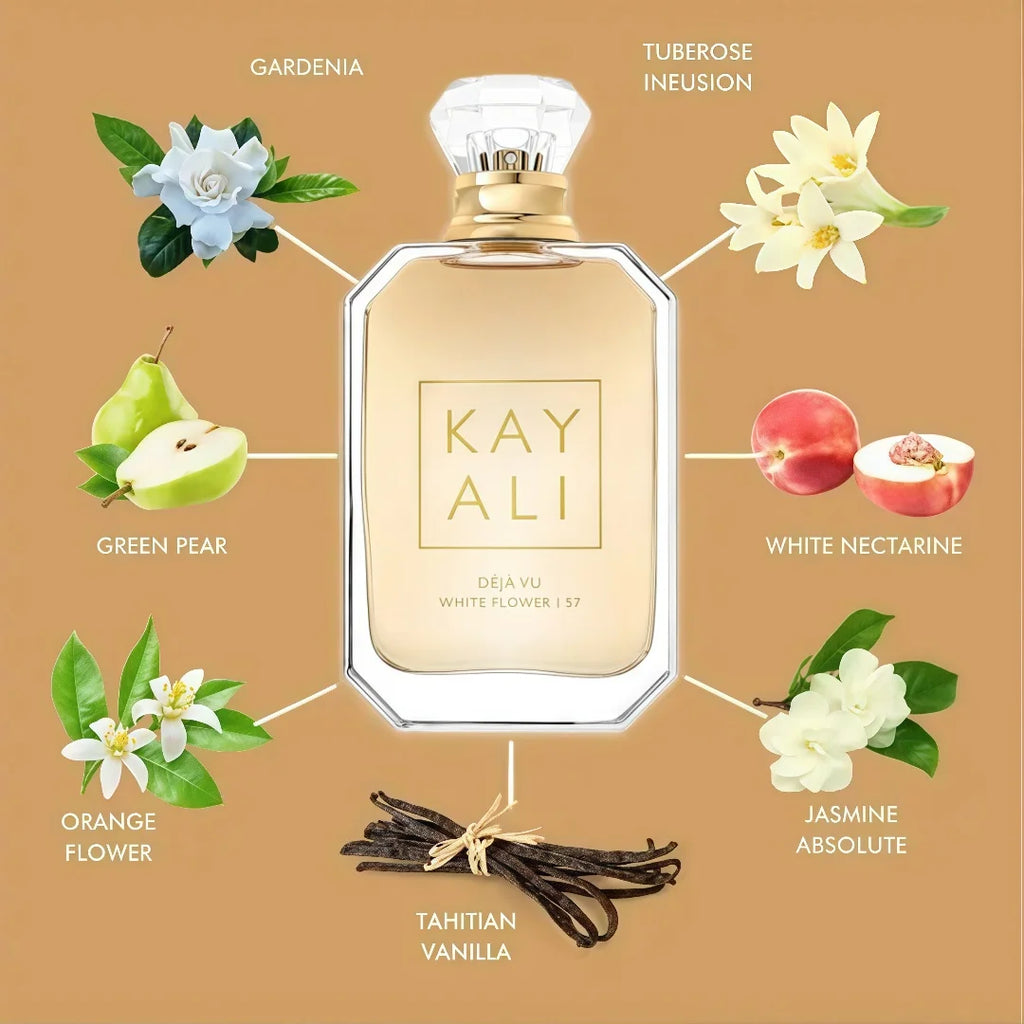 Kayali Déjà Vu White Flower |   57 Eau De Parfum 3.4 Oz/ 100 ml