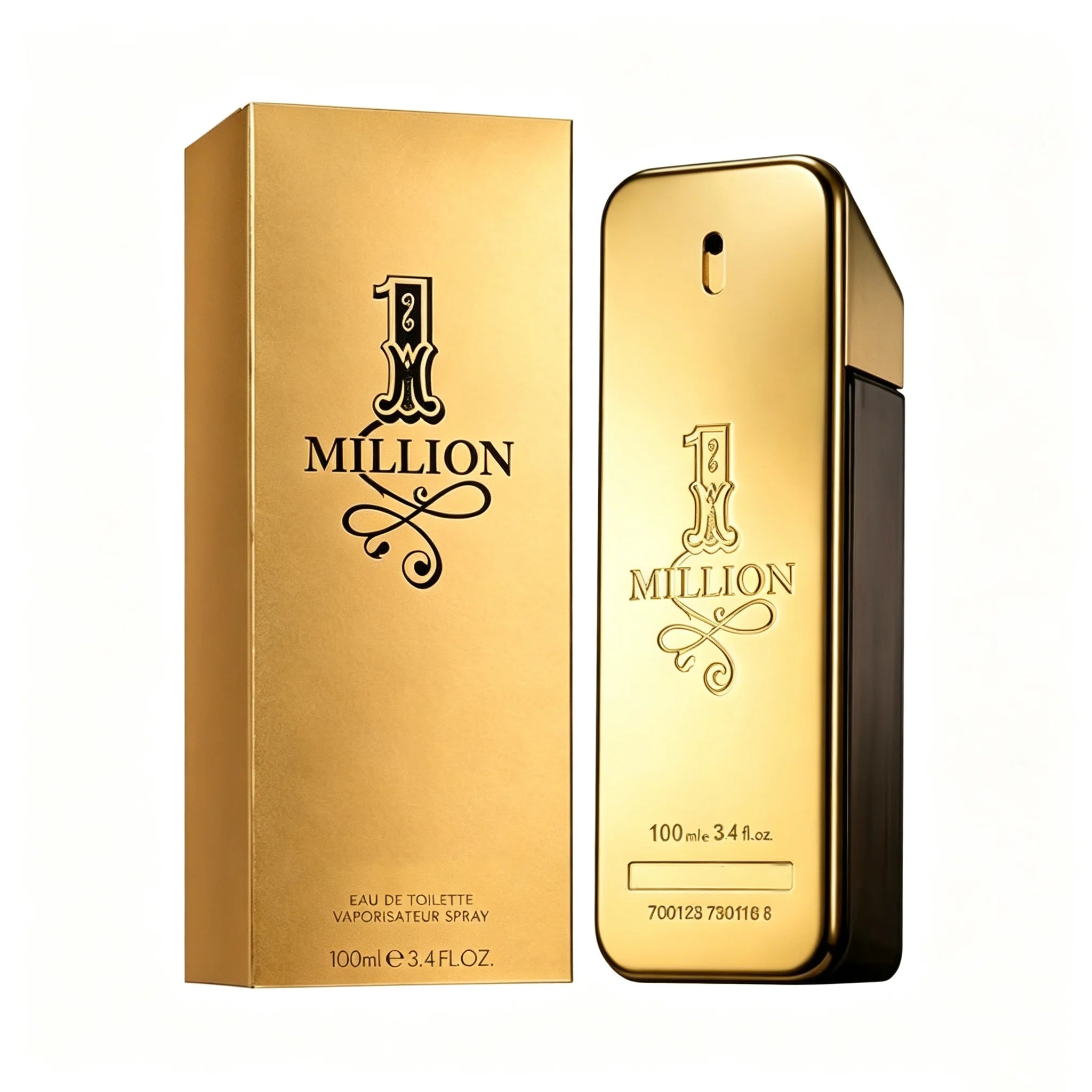 Rabanne 1 Million Eau de Toilette - Long Lasting Designer Fragrance for Men with Mandarin, Cinnamon & Amber - Luxury Men's Perfume Spray