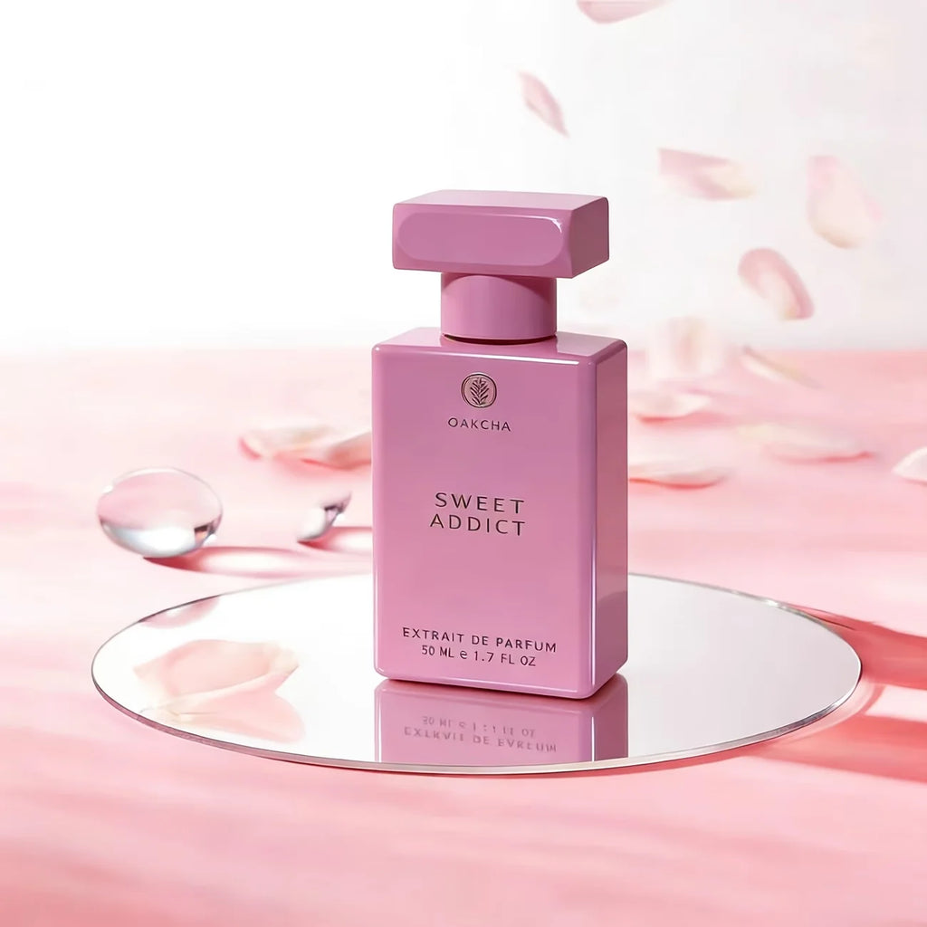 OAKCHA neutral perfume, pink sweet fragrance Bergamot, Jasmine, Vanilla, Yuchuang, Wood, 50ml