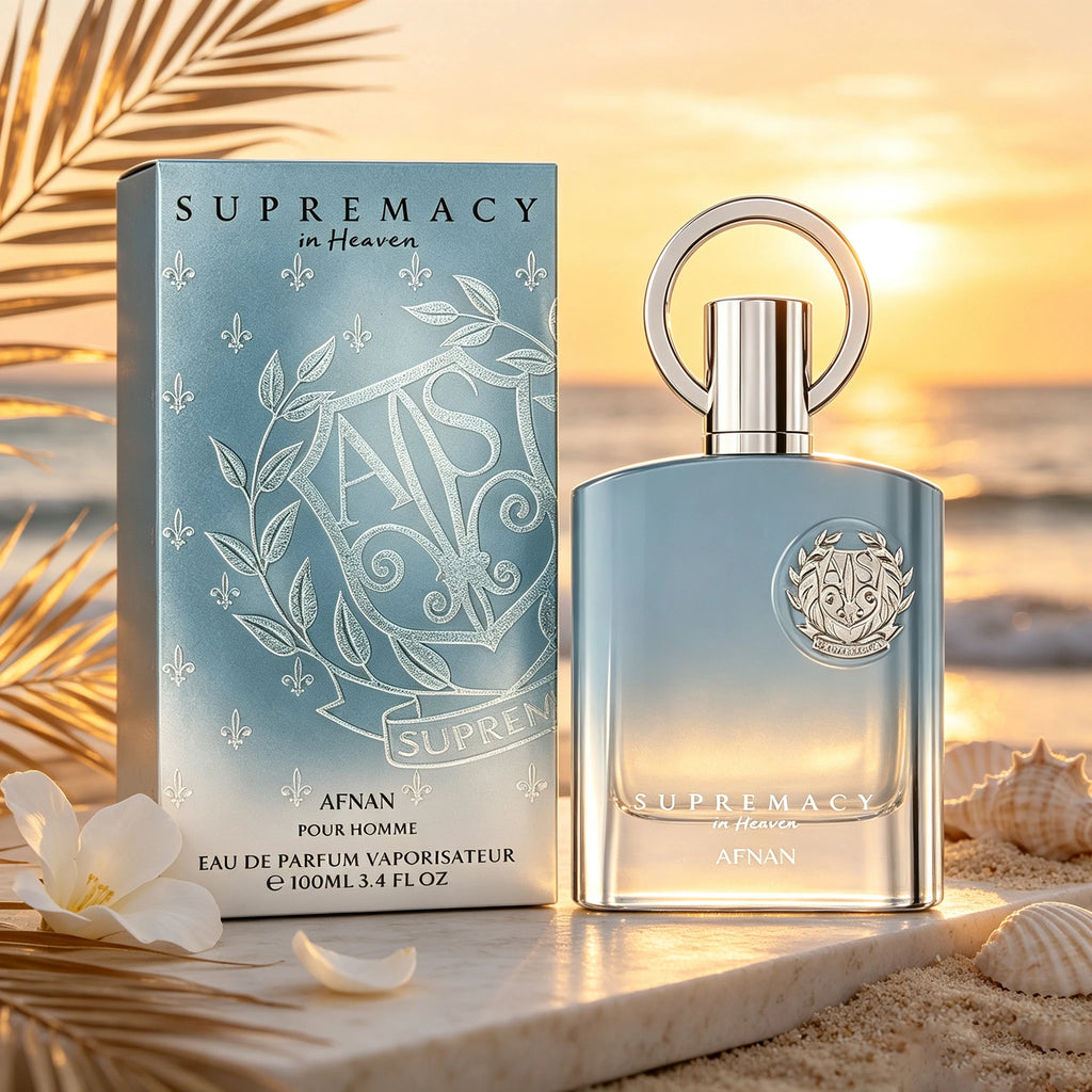 AFNAN Supremacy In Heaven Eau de Parfum 100ml Fresh Aquatic Woody Scent Long Lasting Arabian Men Perfume Luxury Fragrance Gift For Him
