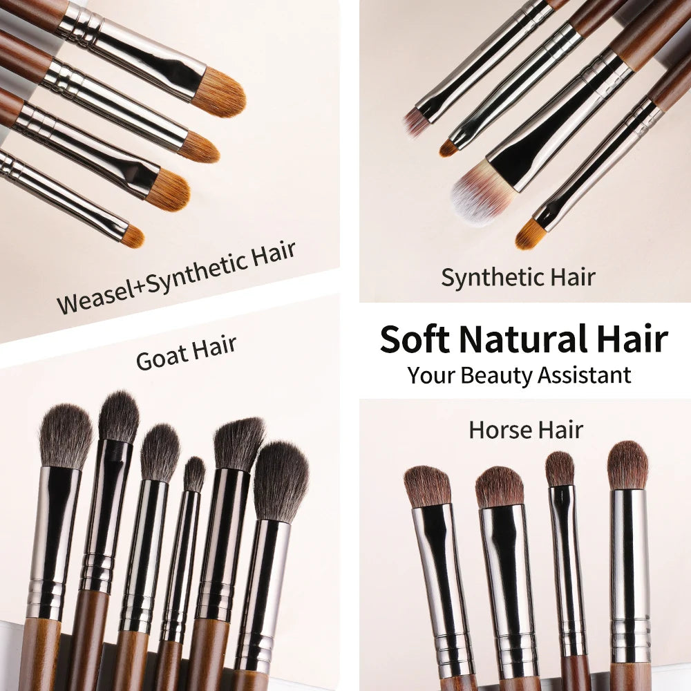 Ovw Natural Goat Hair Eyeshadow Professional Makeup Brushes Crease Blending Shader Kist Dlya Teney Brovey Brochas Maquillaje 1Pc