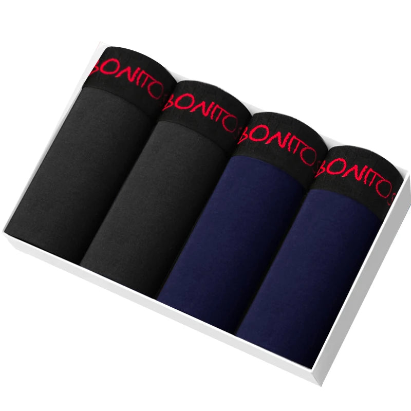 4Pcs Boxer Shorts Men'S Panties Homme Underpants Boxershorts Underwear For Man Cotton Male Couple Sexy Set Calecon Lot Soft Box