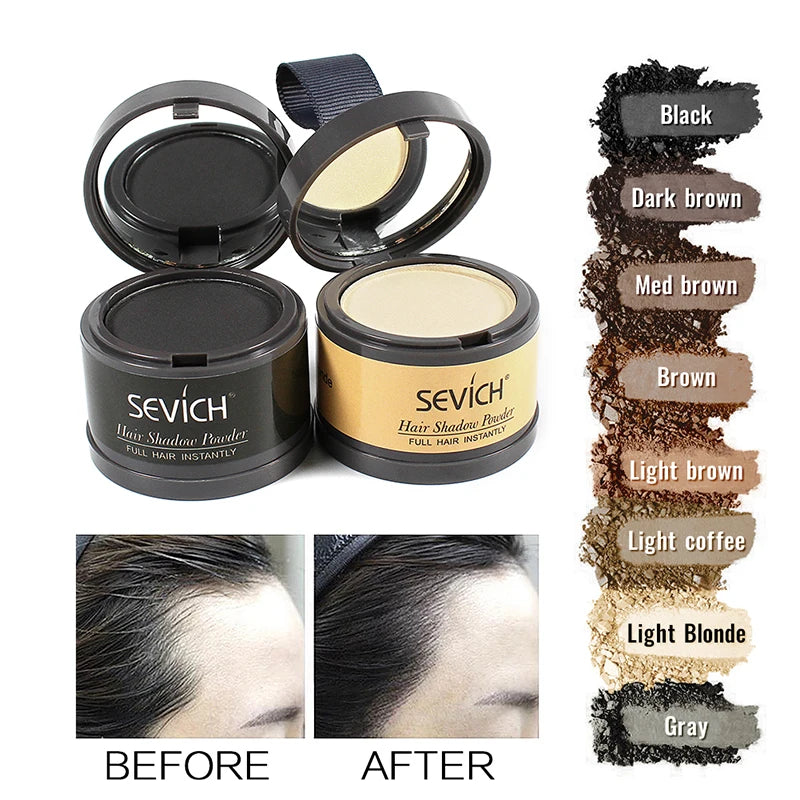 Sevich Hairline Powder 4G Hairline Shadow Powder Makeup Hair Concealer Natural Cover Unisex Hair Loss Product