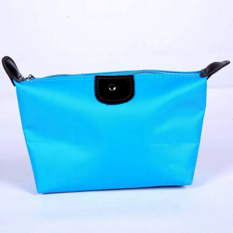 Womens Cosmetic Bag Waterproof Colorful Dumpling Style Travel Organizer Portable Tote For Women