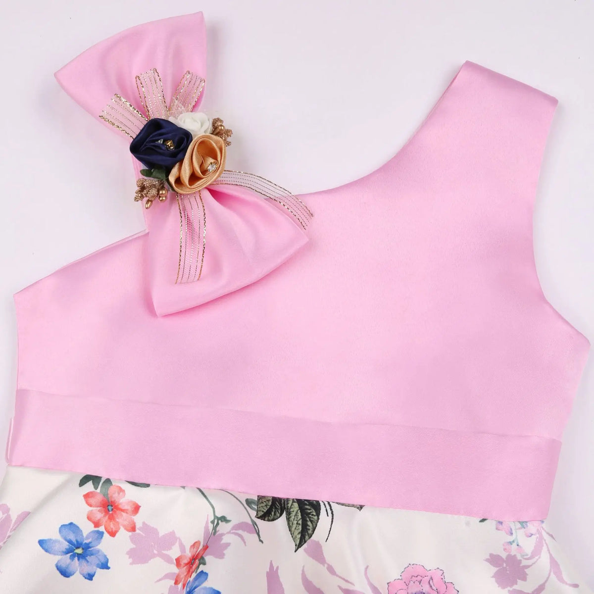 HETISO Floral Girl Dress Flower Printed Layered Princess Dresses for Girls Party Wedding Summer Dress Children's Clothing 6 8 10