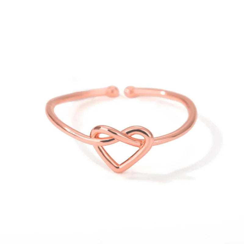 Stainless Steel Rings For Women'S Gold Color Couple Heart Ring 2023 Trend New In Wedding Aesthetic Luxury Jewelry Anillos Mujer