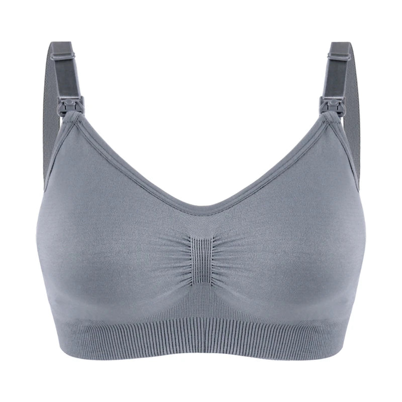 High Quality Plus Size Nursing Bra Breathable Women'S Breastfeeding Underwear Seamless Maternity Bra Push Up
