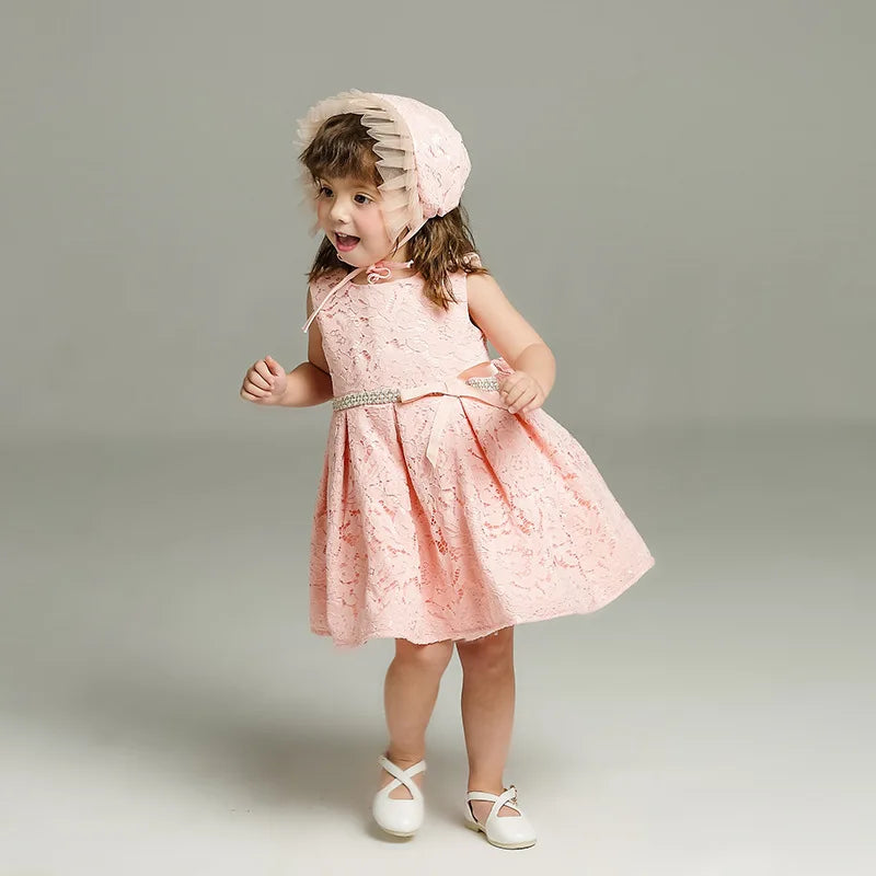 Baby Appliques Formal Princess Dresses for Girl Rainbow Tulle Birthday Party Dress Infant Girl Dress Baby Clothes 3-24M