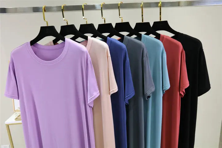 Plus size nightgown women new spring summer long dress modal cotton sleepwear night dress female loose night wear shirt camisola